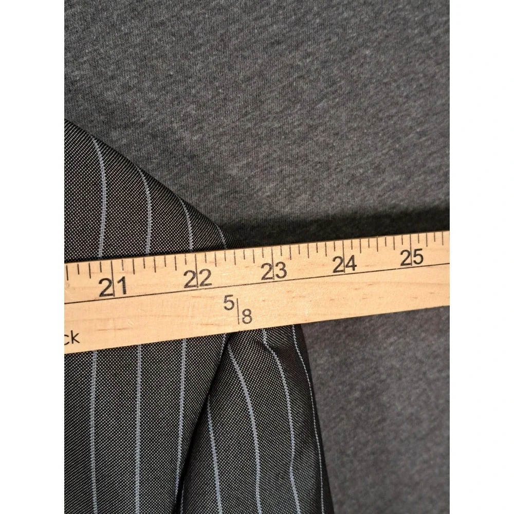 Vittorio St. Angelo Mens Grey Pinstripe 4 Button Suit Jacket Blazer Size 54R